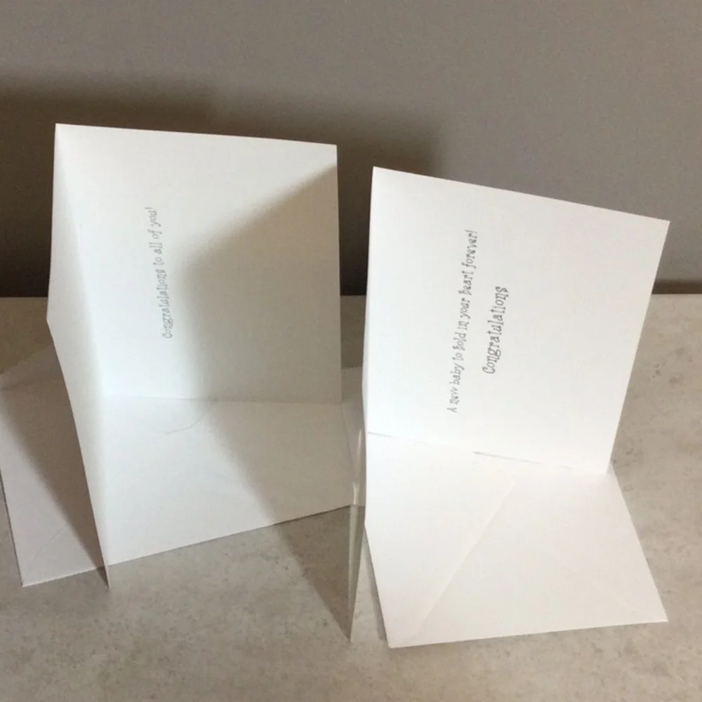Dozen Colorful Baby Shower Greeting Cards